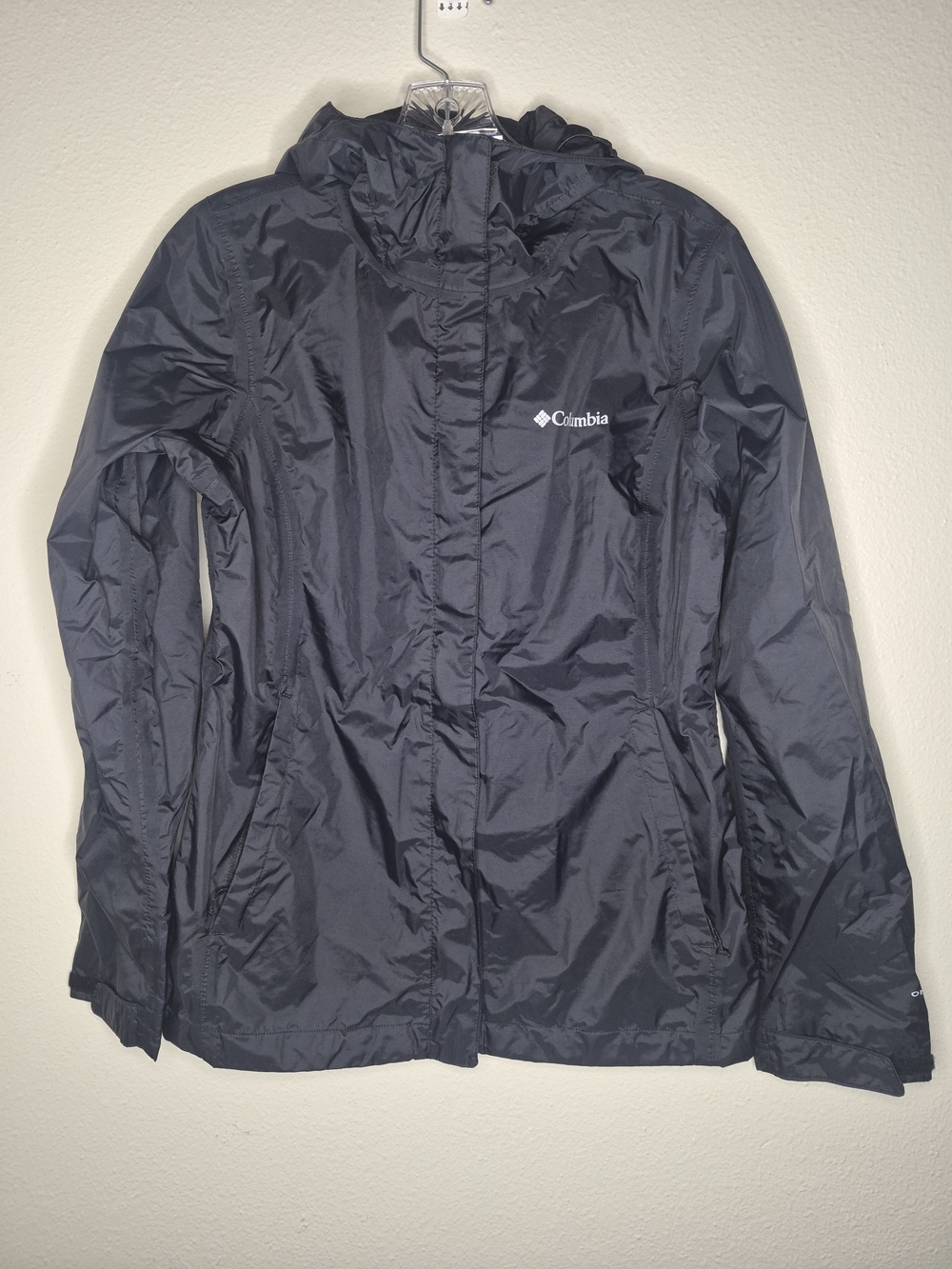 Columbia Women's Black Hooded Shell Jacket